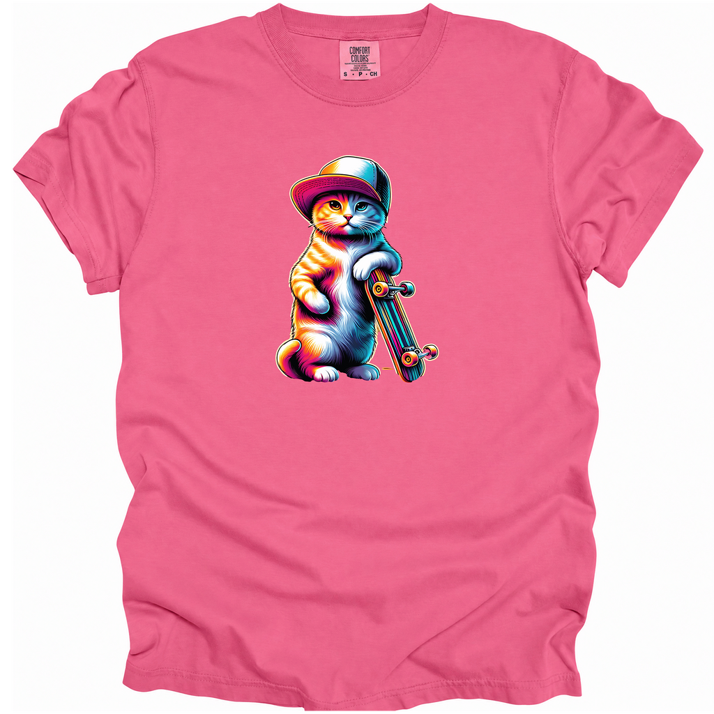 Skateboard Cat T-Shirt
