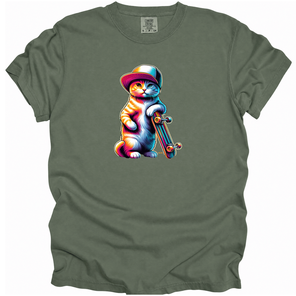 Skateboard Cat T-Shirt