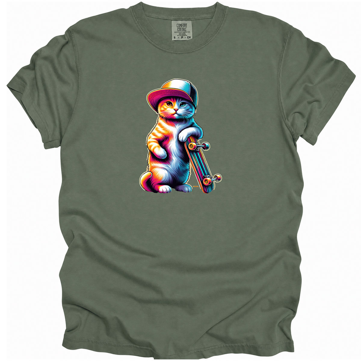 Skateboard Cat T-Shirt